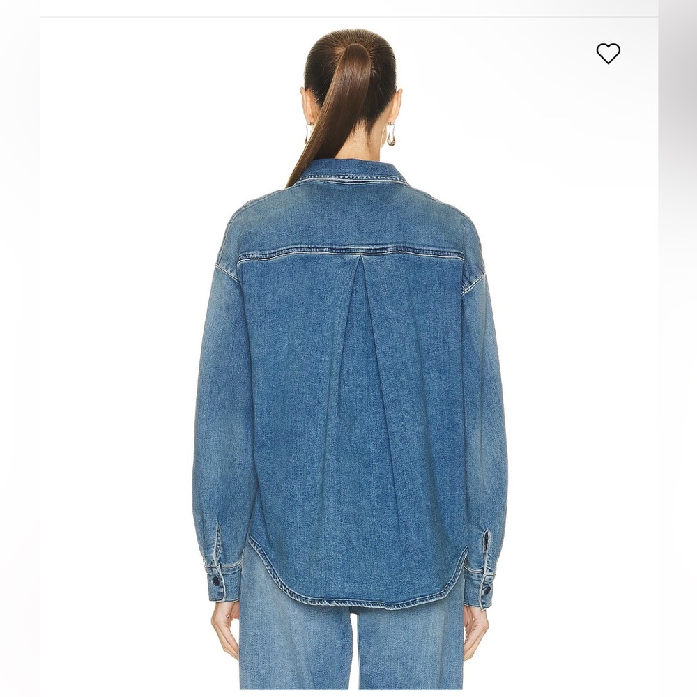 Enza Costa New without tags Denim oversized shirt in Midwash Size 0 = Size XS/S - Picture 4 of 13